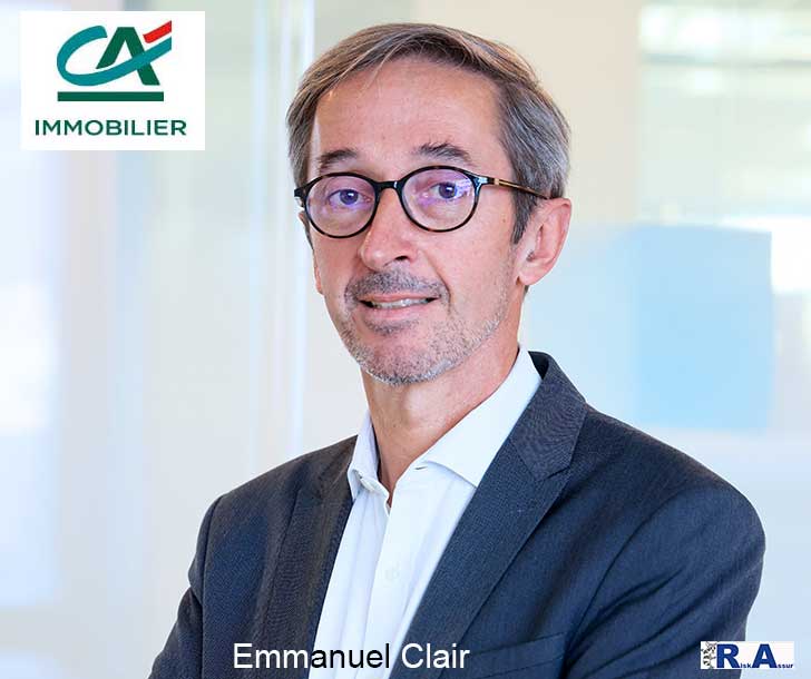 Crdit Agricole Immobilier annonce la nomination dEmmanuel Clair