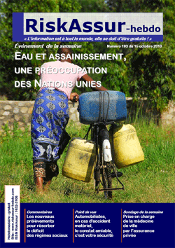 Sommaire du numéro 193 de RiskAssur-hebdo du 15 octobre 2010